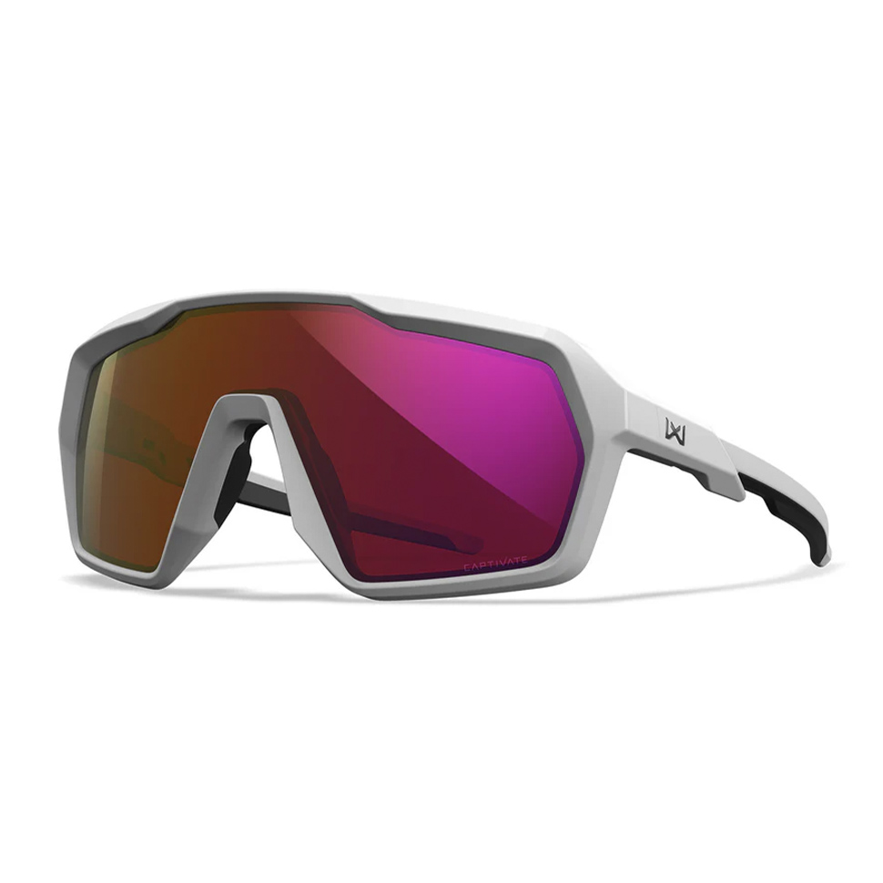 Очки защитные Wiley X WX Citadel (Frame: White, Lens: Captivate Red Mirror)