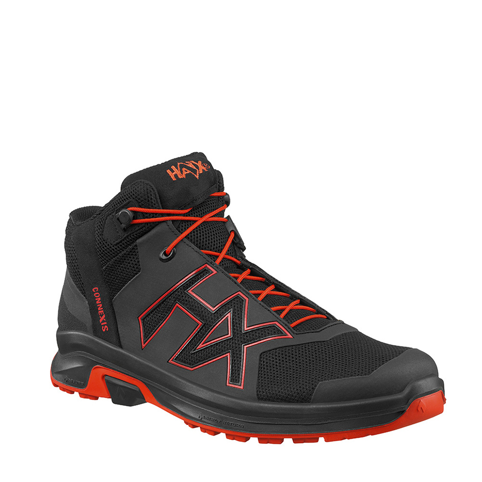Ботинки HAIX Connexis Go GTX Mid, Black-Fire, р.42 (UK 8)
