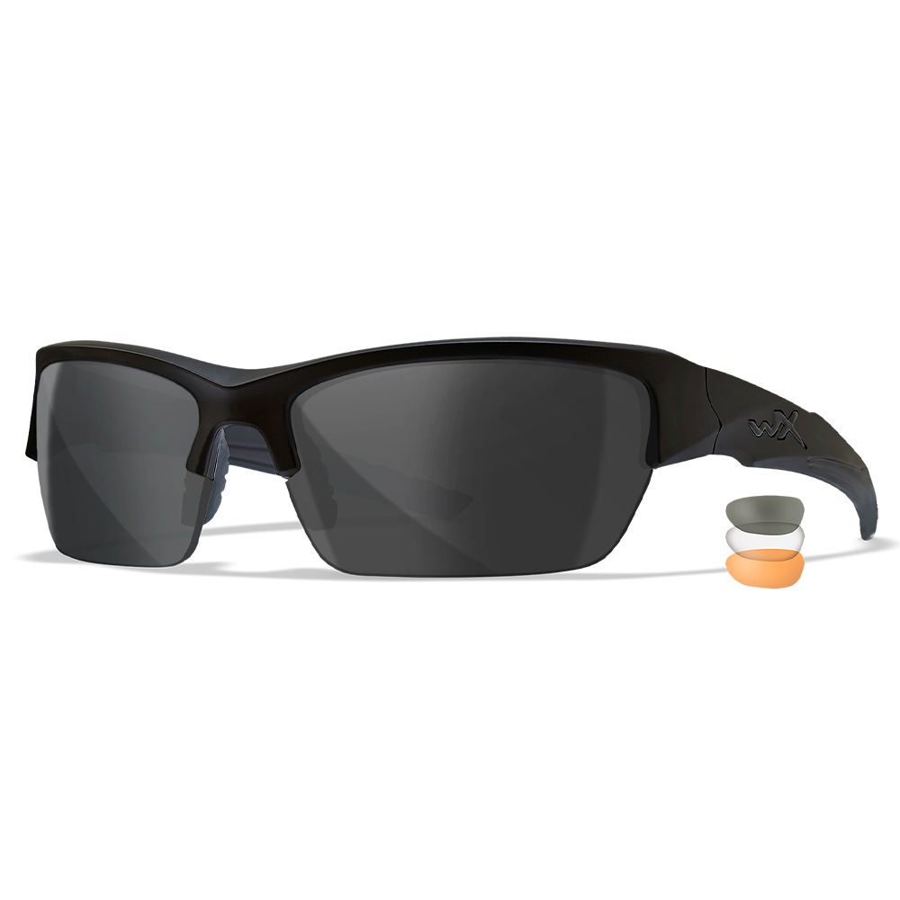Очки защитные Wiley X WX Valor (Frame: Matte Black, Lens: Clear + Grey + Rust)