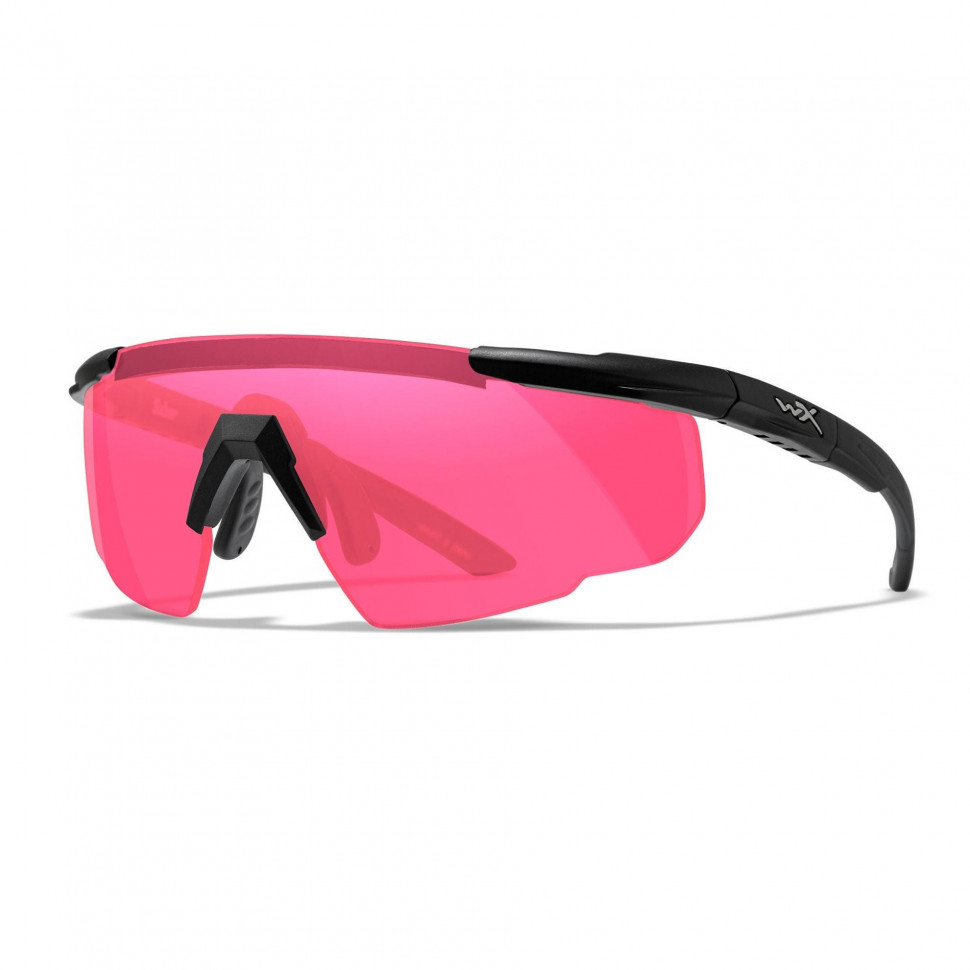 Очки защитные Wiley X Saber Advanced (Frame: Matte Black, Lens: Vermillion)