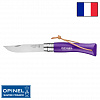 Нож Opinel Tradition Color №07 клинок 8см, нерж.сталь, граб, фиолетовый, темляк