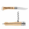 Нож со штопором и открывалкой Opinel №10 VRI клинок 10см, нерж.сталь, бук