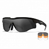 Очки защитные Wiley X WX Rogue Comm (Frame: Matte Black, Lens: Clear + Grey + Rust)