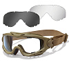 Маска защитная Wiley X WX Spear (Frame: Matte Tan, Lens: Grey + Clear)