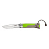 Нож Opinel Outdoor №08 VRI клинок 8,5см, нерж.сталь, пластик, свисток, зеленый