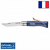 Нож Opinel Tradition Color №08 клинок 8,5см, нерж.сталь, граб, тёмно-синий, темляк
